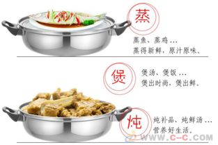 28cm湯蒸鍋 不銹鋼單層蒸鍋 多功能湯鍋